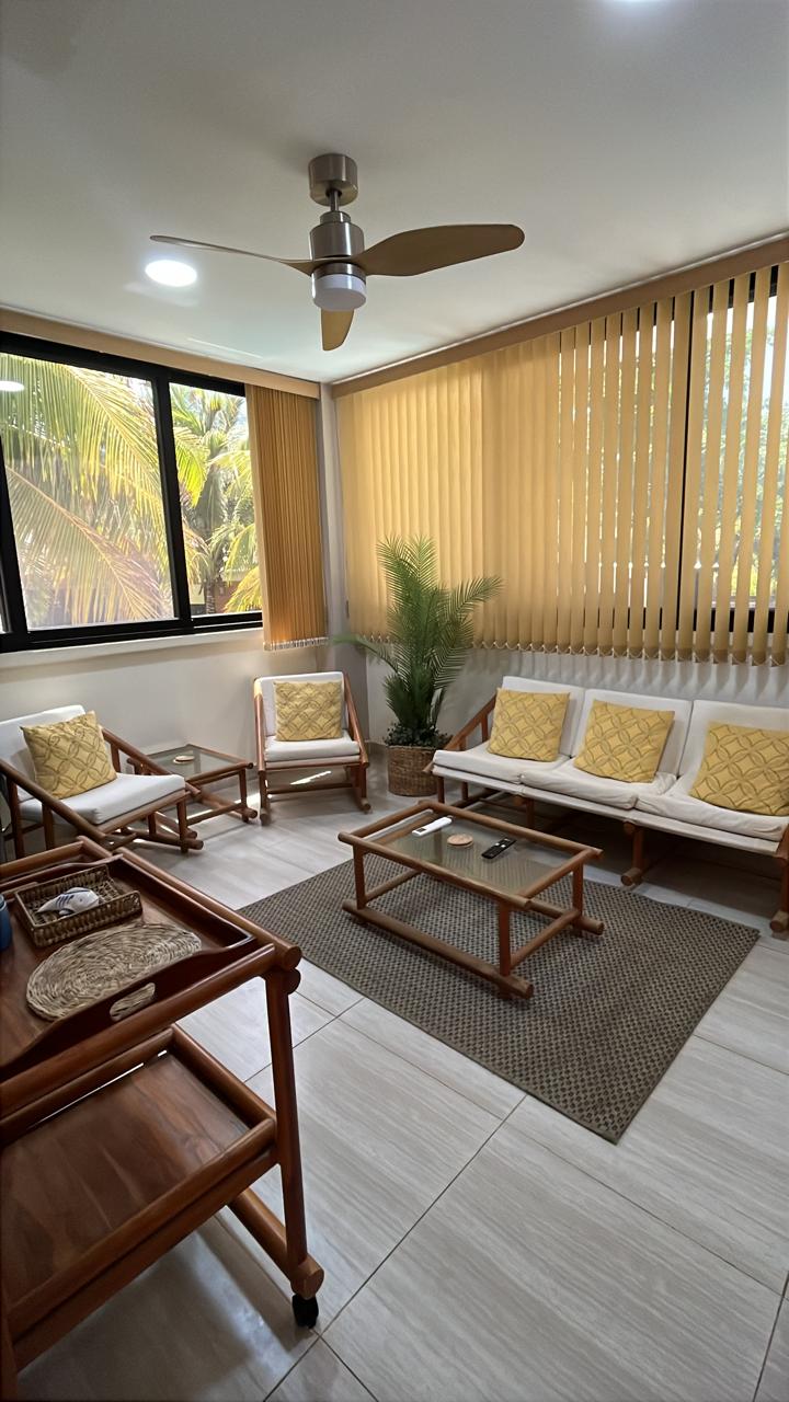 Bedroom Lounge Area at House of Grace beachfront property